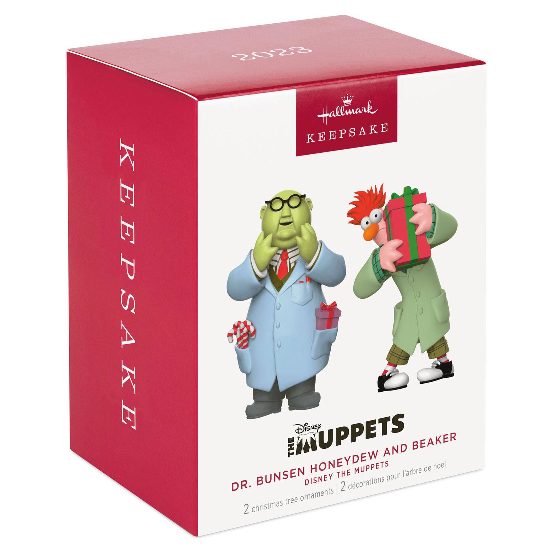 Disney The Muppets Dr. Bunsen Honeydew and Beaker Ornaments, Set of 2