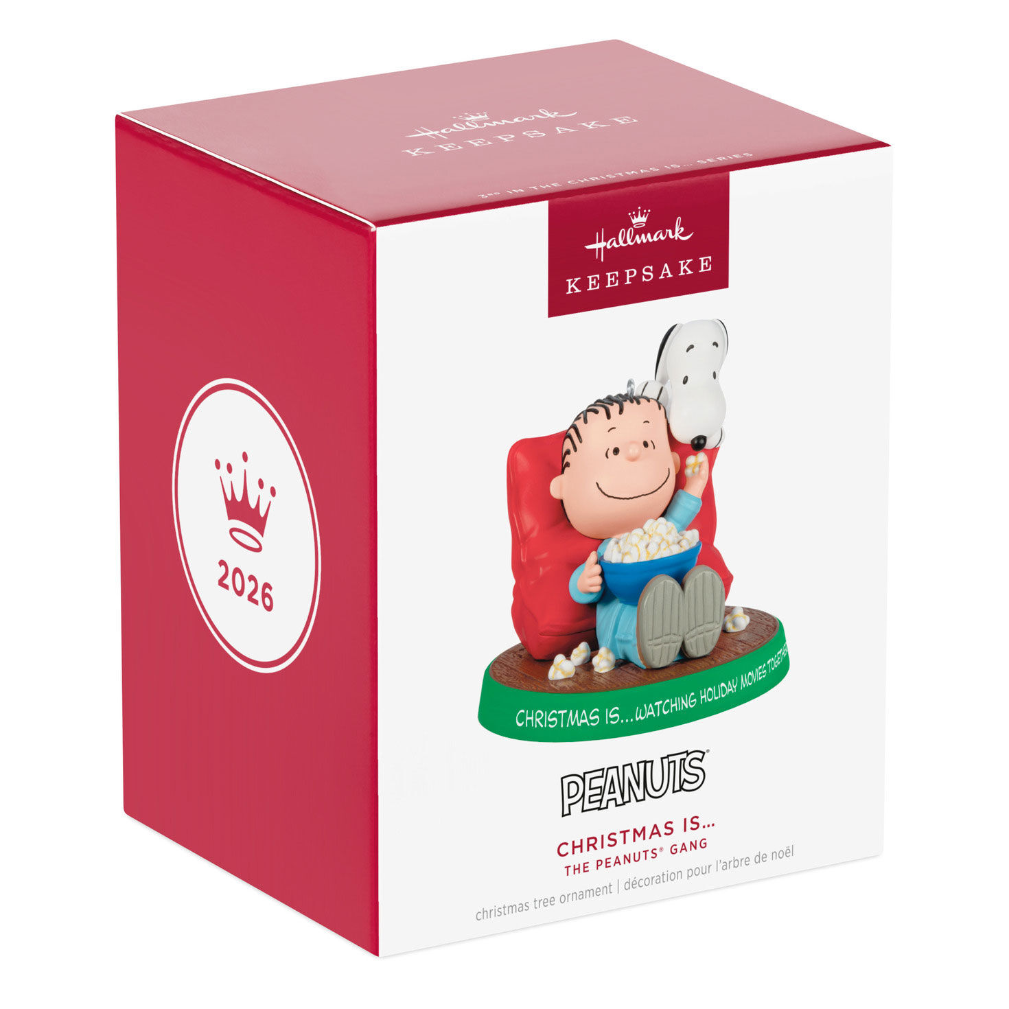 Linus Snoopy With Popcorn Keepsake Ornament  image number 7