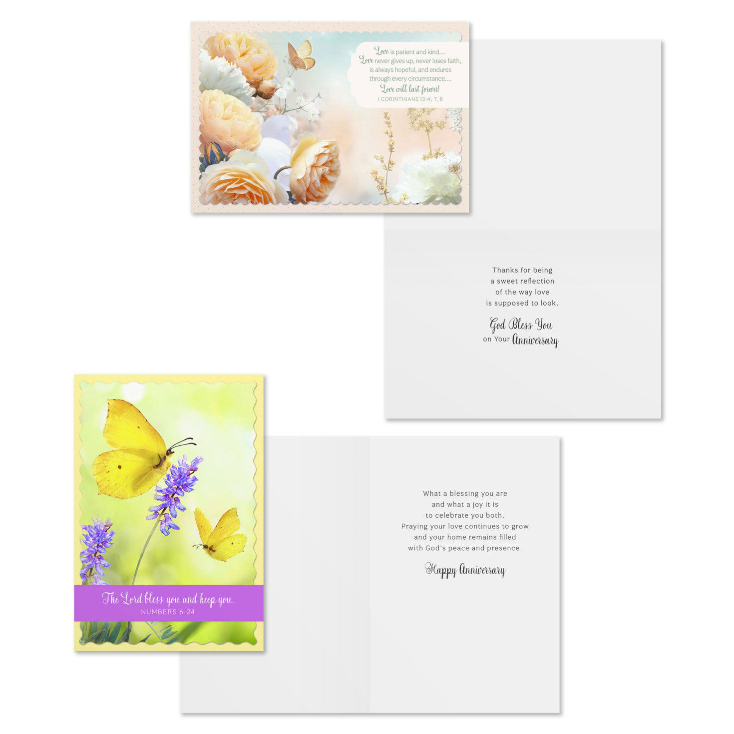 Floral DaySpring Anniversary Cards Assortment Card Front with Sentiment image number 4