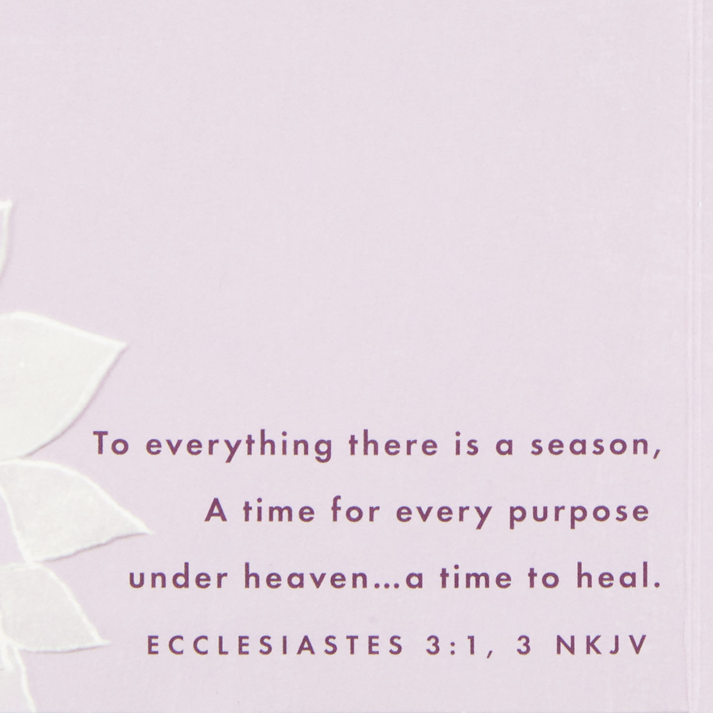 Purple Green Succulents Religious Sympathy Card Scripture image number 4