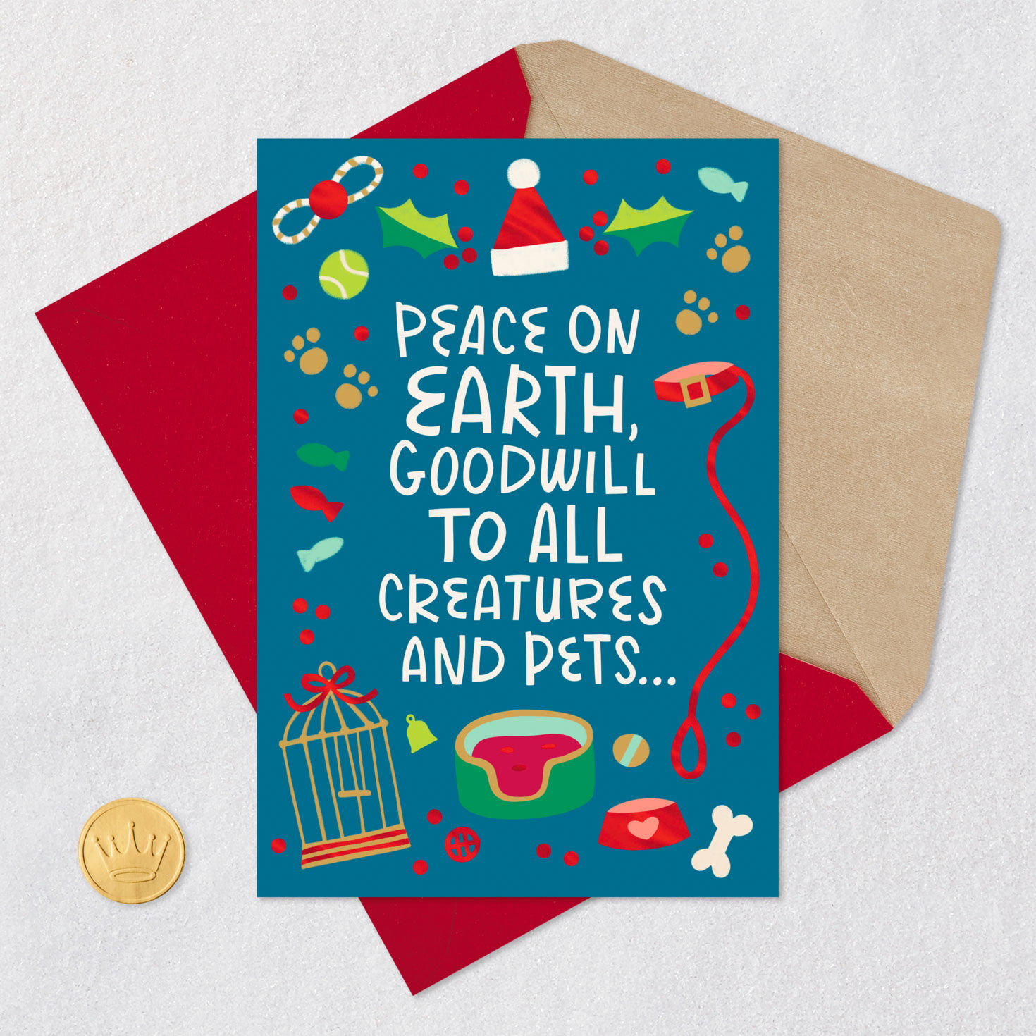 Goodwill to All Pets Appreciation Christmas Card for Veterinarian