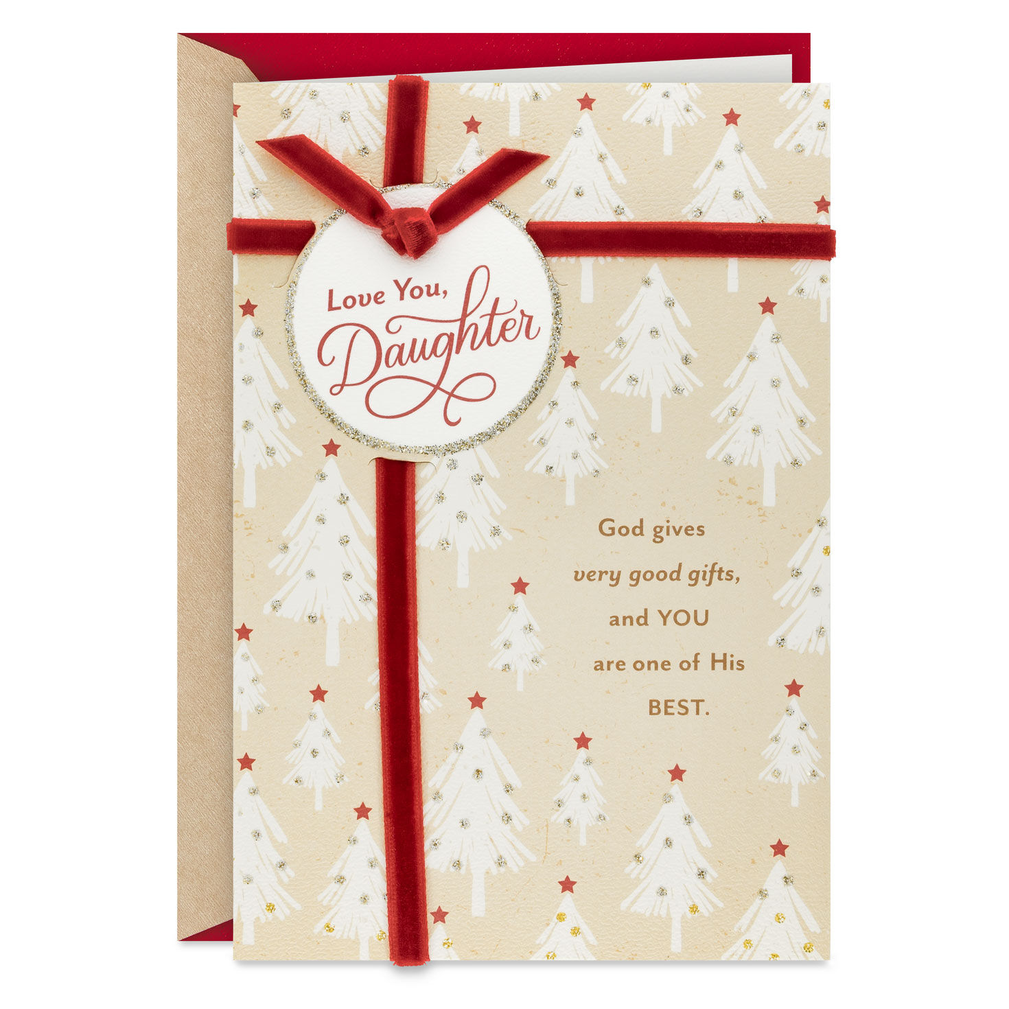 God's Very Best Gift Religious Christmas Card for Daughter