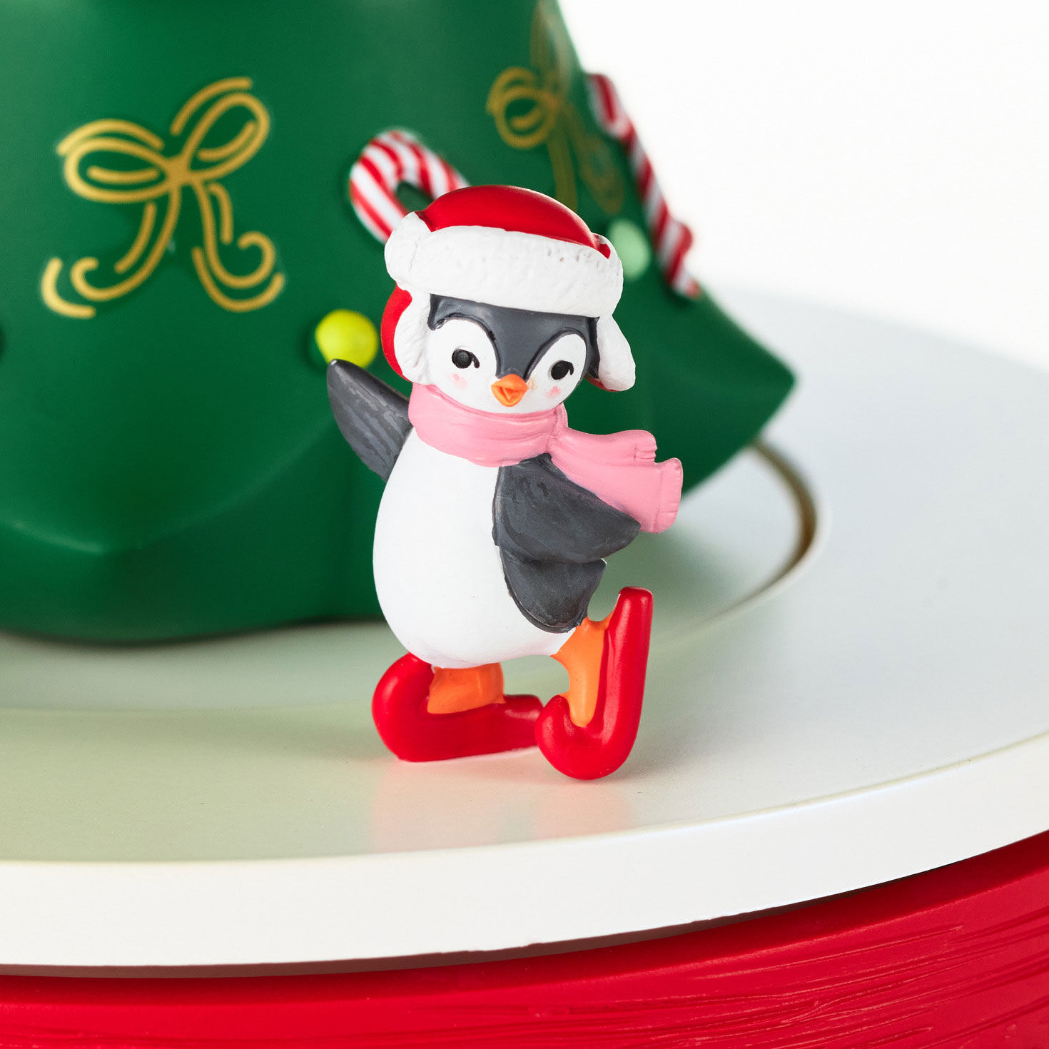 Tree With Santa and Animals Tabletop Decoration upclose view image number 4