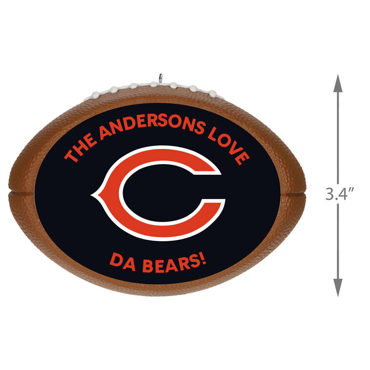 NFL Chicago Bears Football Personalized Ornament, Custom Text, , large image number 3