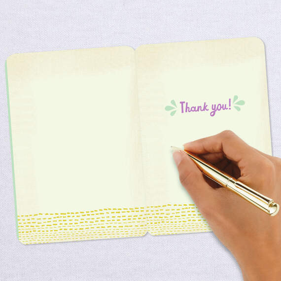 Colorful Letters Simply Said Thank-You Card, , large image number 6