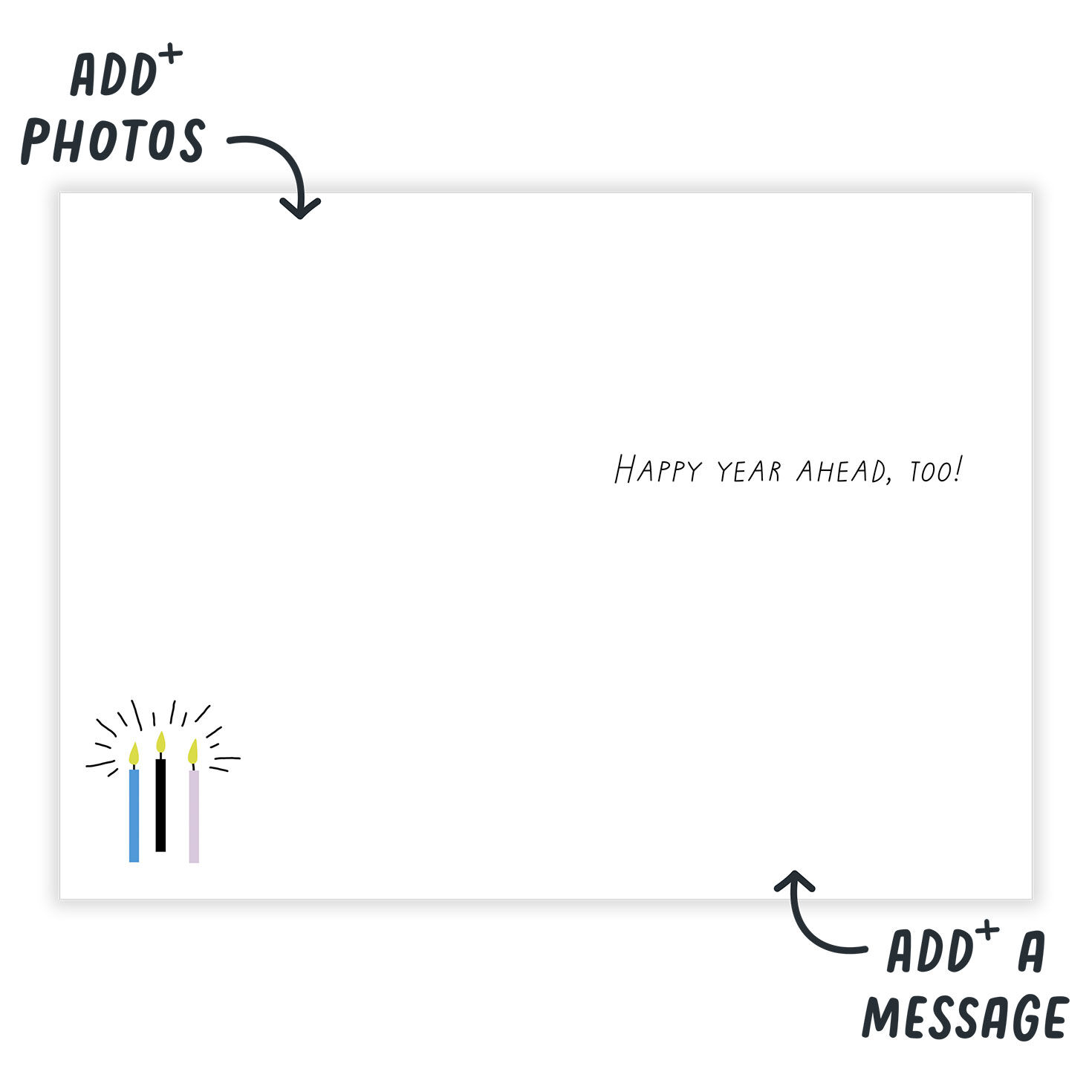 Geometric Shapes Cake Personalized Birthday Card  image number 3