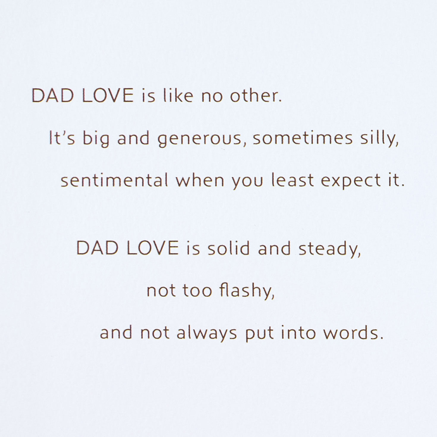 Gold Foil Angular Lines Father's Day Card Sentiment image number 2
