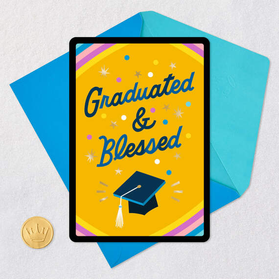 Graduated and Blessed Venmo Graduation Card, , large image number 7