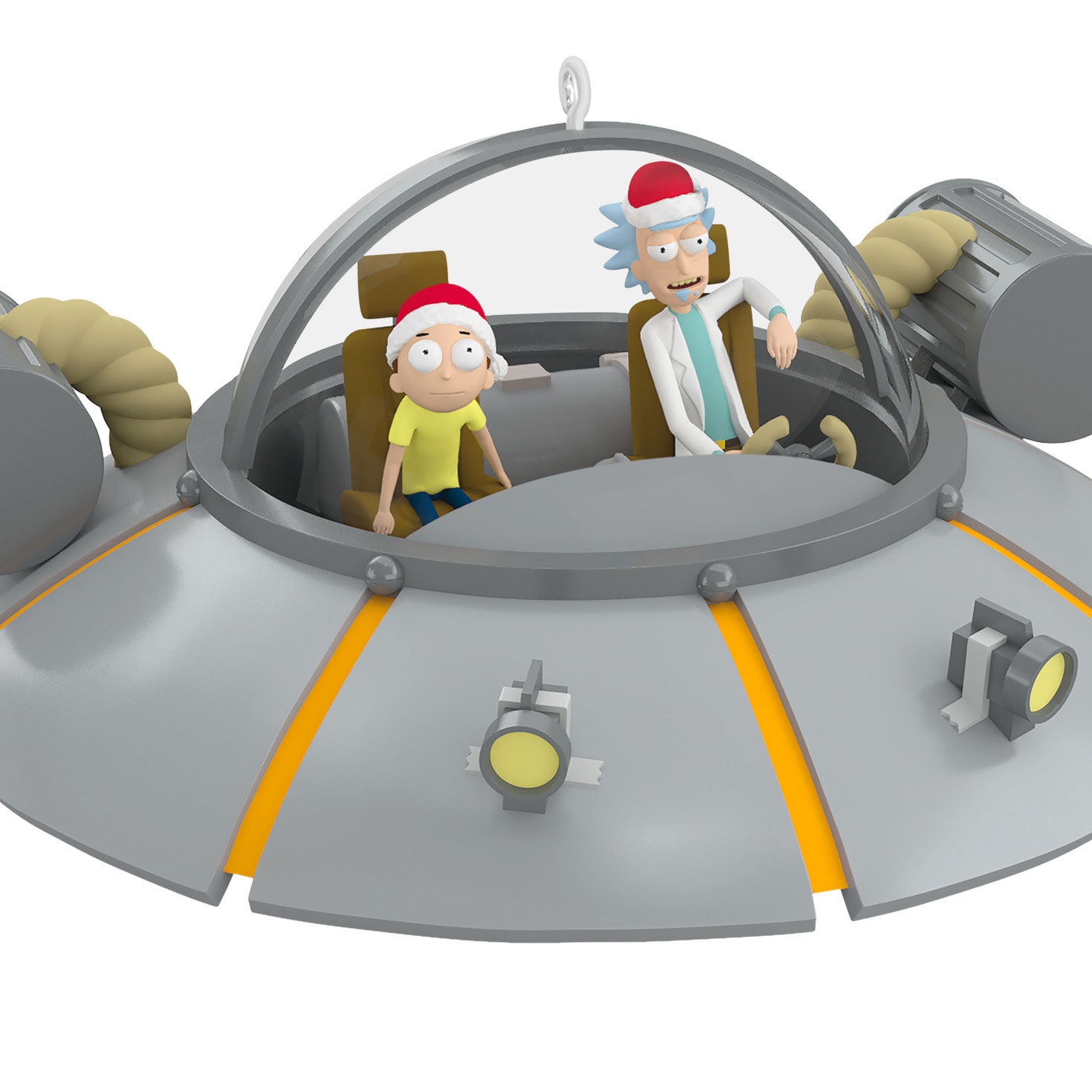 Rick and Morty Spaceship Keepsake Ornament closeup view image number 5