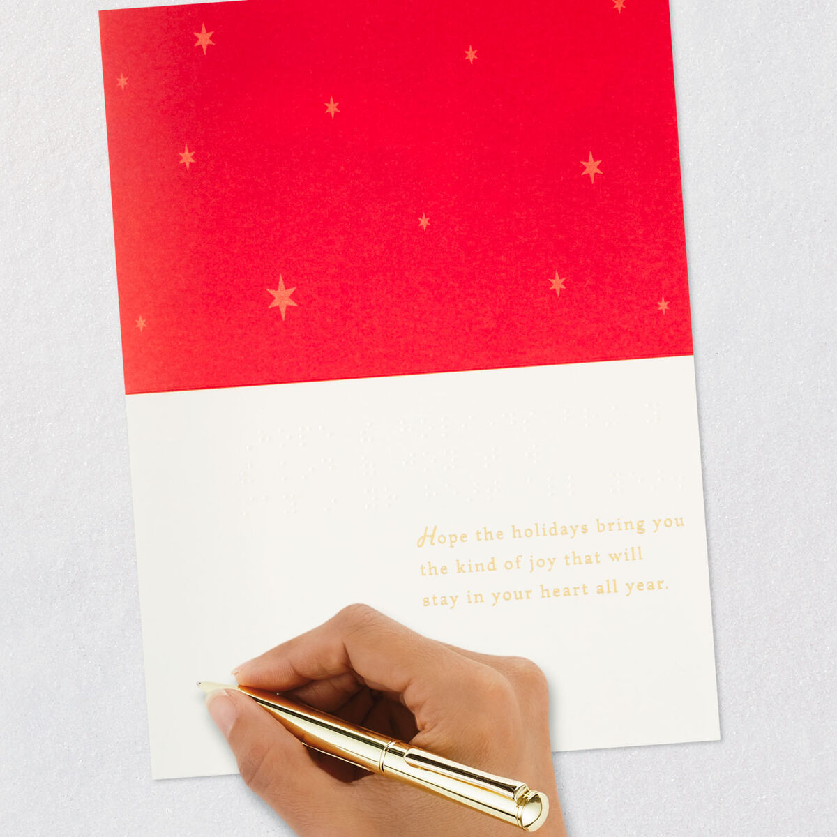 Merry Wishes Braille Christmas Card Greeting Cards Hallmark