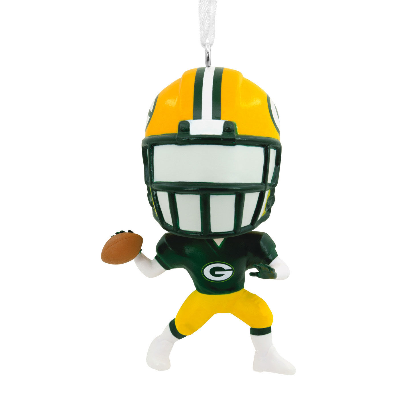 GREEN BAY PACKERS HALLMARK KEEPSAKE JERSEY ORNAMENT NEW ORIGINAL BOX 