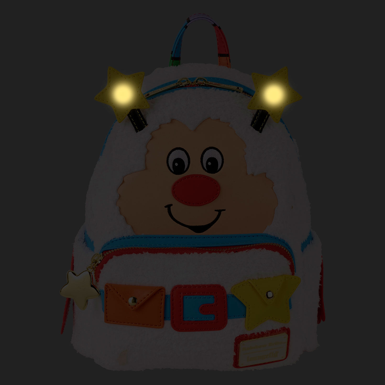 Rainbow Brite Plush Twink Mini Backpack With Light glowing image number 2