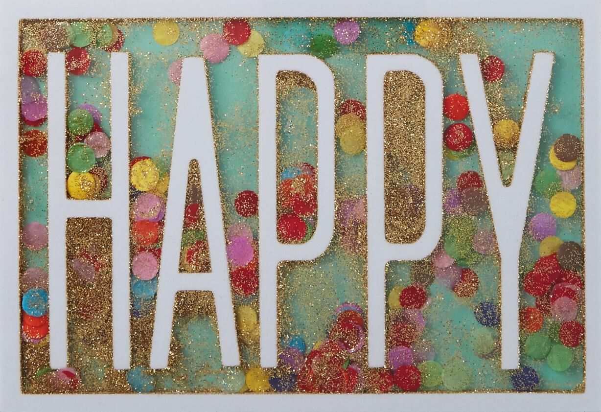 A Million Happy Wishes Confetti Birthday Card