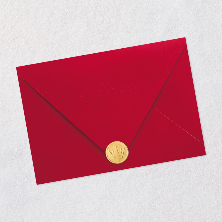 Mickey Mouse Wood Cut Birthday Card Envelope Back with Seal image number 8