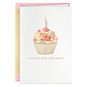 Floral Iced Cupcake Signature Birthday Card Card Front image number 1
