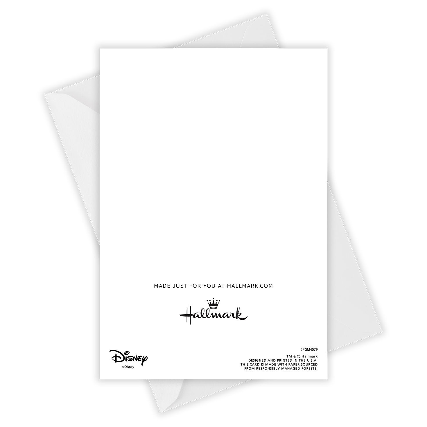 Disney Princesses Personalized Encouragement Card Open Card with Envelope indicating personalization image number 4