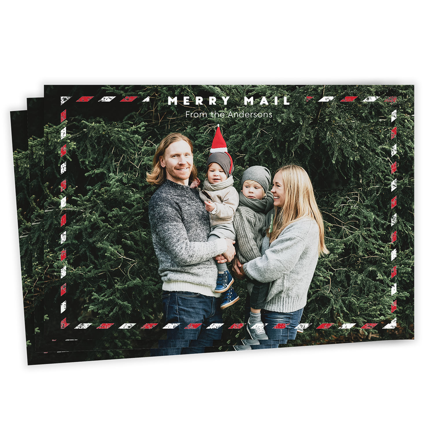 Merry Mail Flat Christmas Photo Card