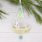 Cat in Hanging Basket Christmas Ornament Hanging on tree image number 2