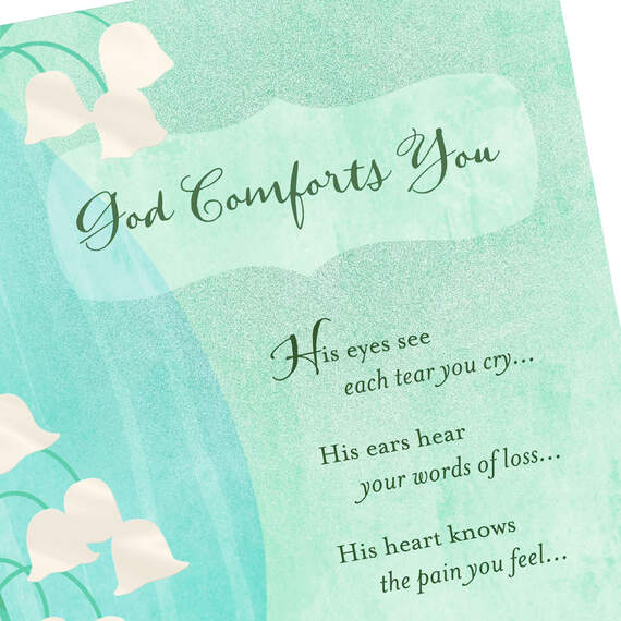God Comforts You Religious Sympathy Card, , large image number 4