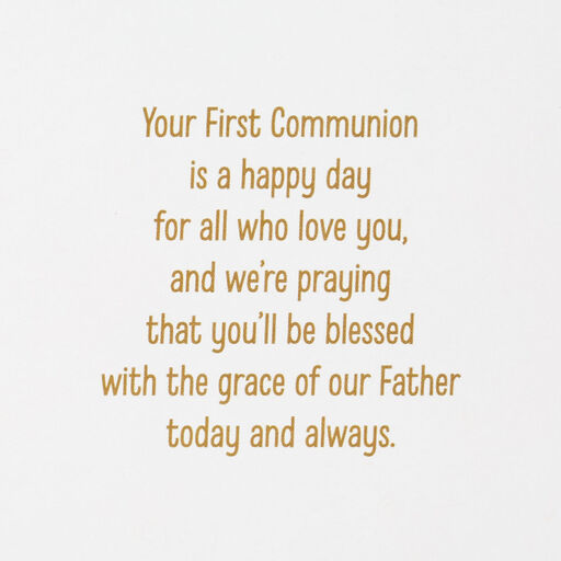 A Happy Day Religious First Communion Card for Godson, 