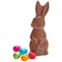Godiva Solid Milk Chocolate Bunny with Chocolate Eggs , , large image number 2