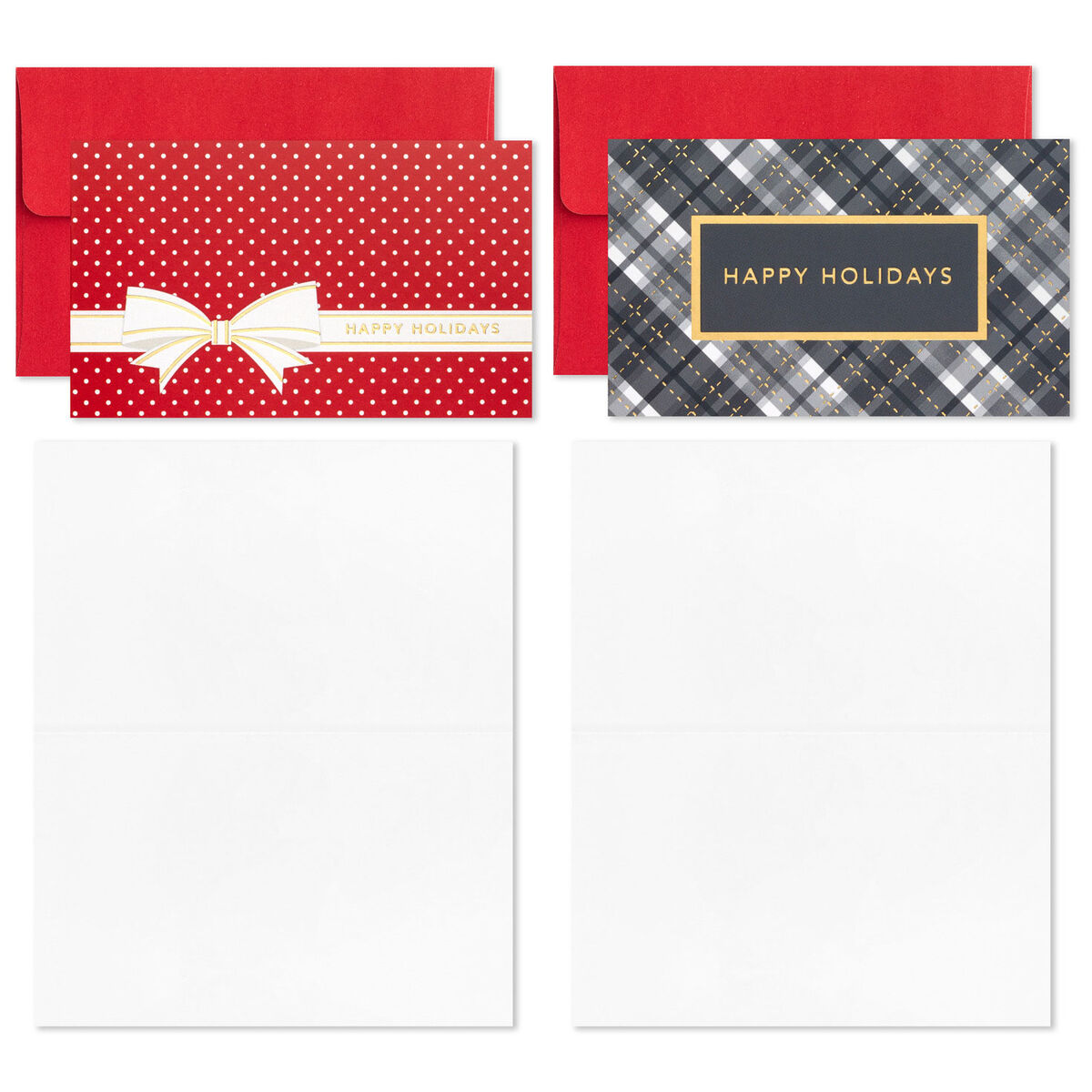 Upscale Merriment Boxed Christmas Mini Blank Cards Assortment, Pack of