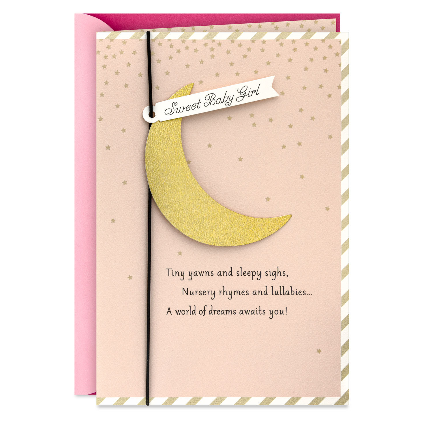 A World of Dreams Awaits You New Baby Girl Card