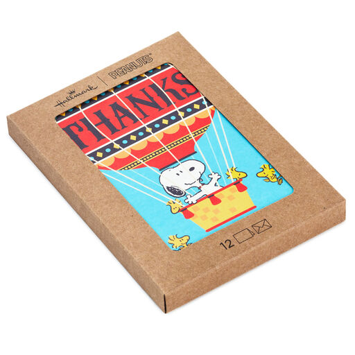 Snoopy Hot Air Balloon Boxed Thank-You Notes, Pack of 12, 