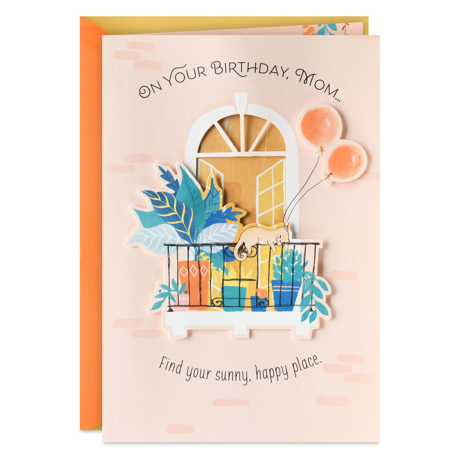 Find Your Sunny, Happy Place Birthday Card for Mom
