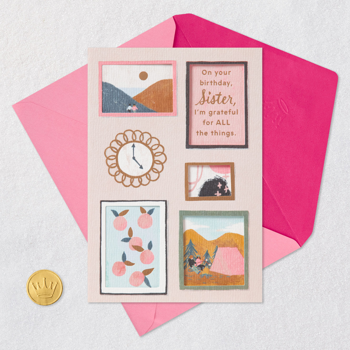 Grateful for All the Things Birthday Card for Sister, , large image number 6