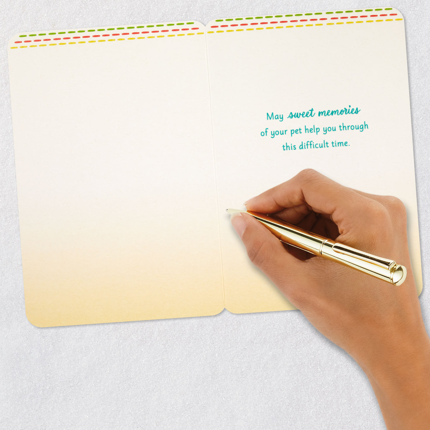 Pets Never Leave Our Hearts Sympathy Card, , large image number 6