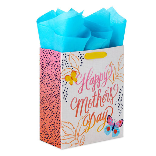 9.6" Happy Mother's Day Medium Gift Bag With Tissue Paper, 