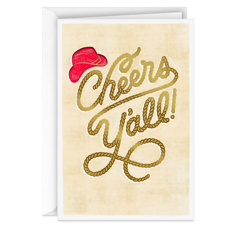 Hallmark x Opry® Cheers Y'all Blank Card