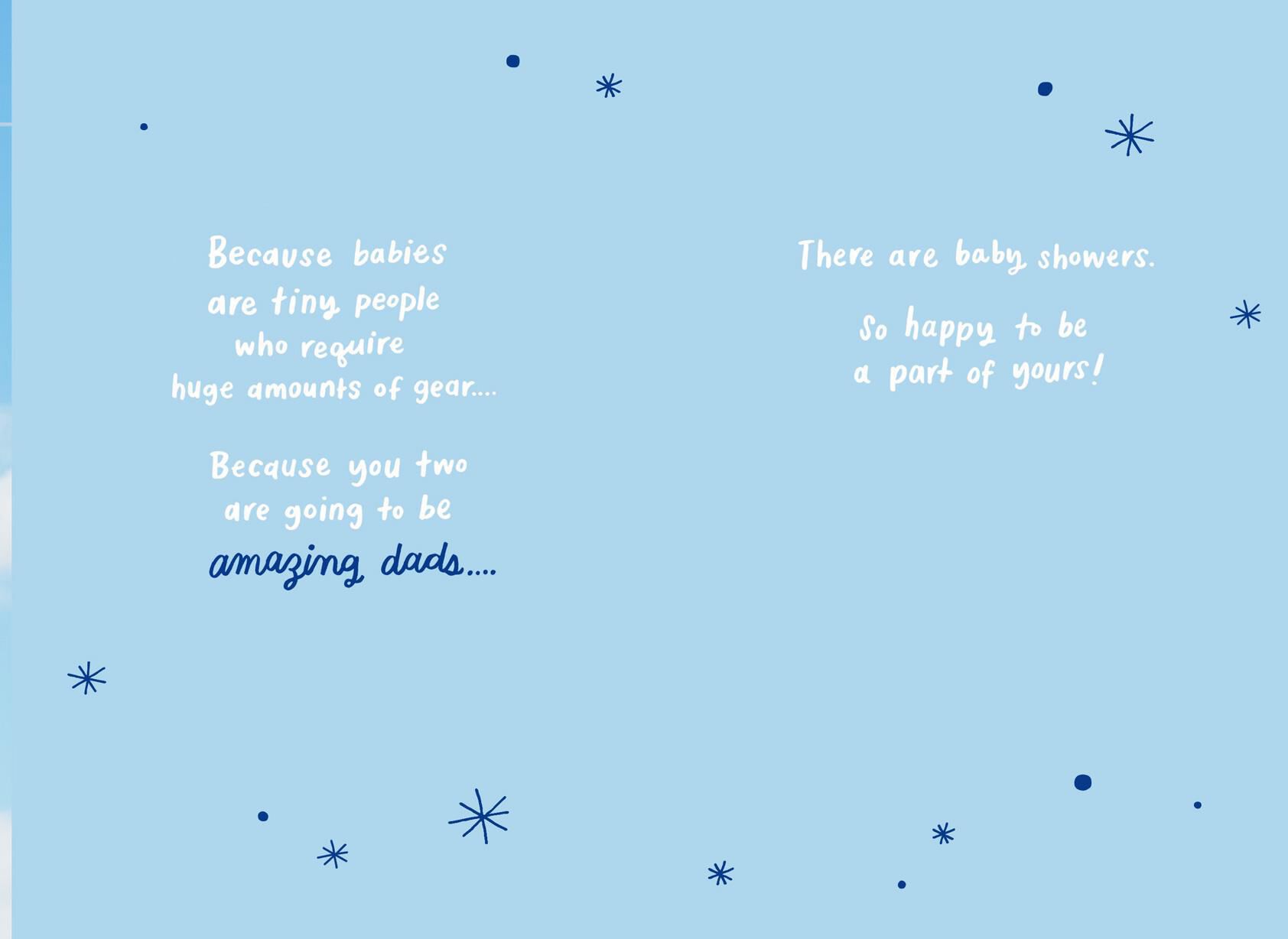 Dads-to-Be Onesie Baby Shower Card