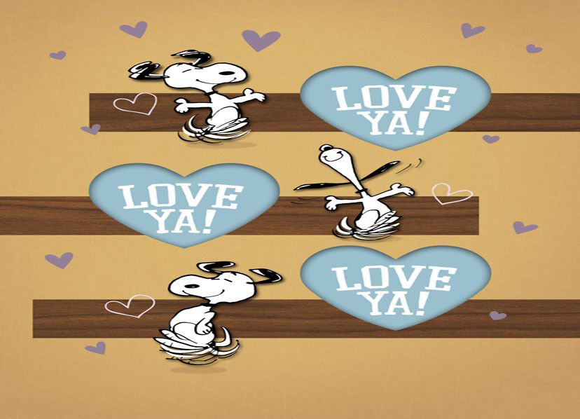 Snoopy Love Ya! Son Birthday Card