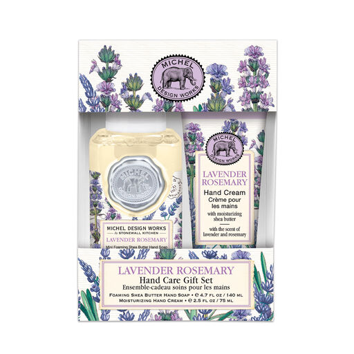 Michel Design Works Lavender Rosemary Hand Care Gift Bundle, Set of 2, 