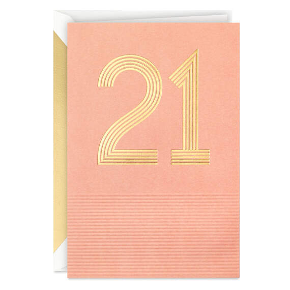 Here's to You 21st Birthday Card