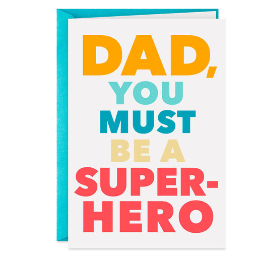 You're a Superhero Funny Father's Day Card for Dad, 
