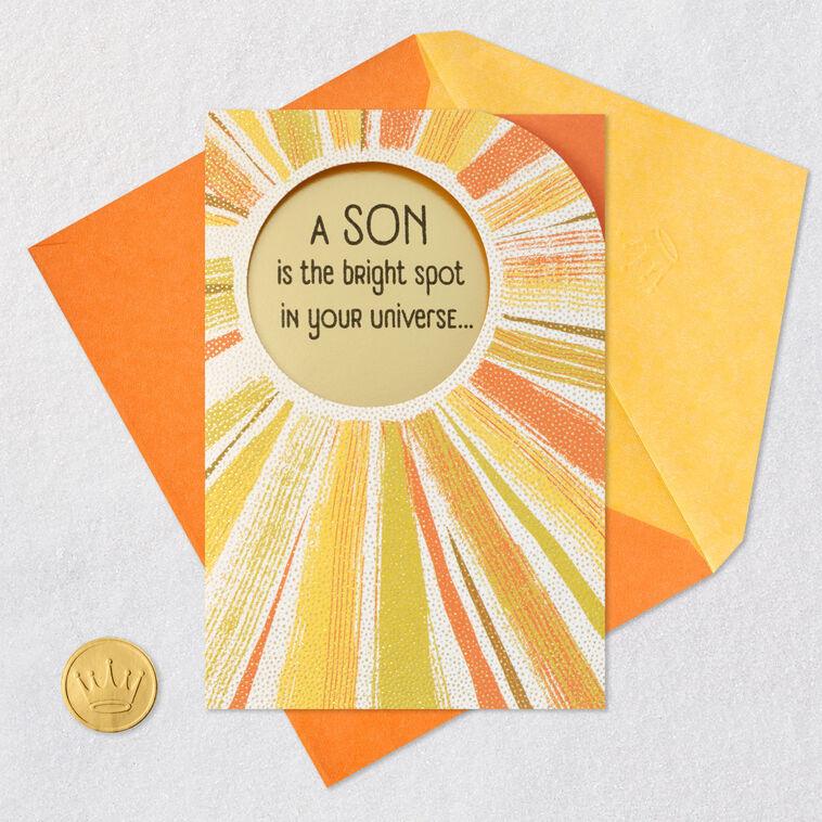 You're a Bright Spot in Our Universe Birthday Card for Son, , large image number 8