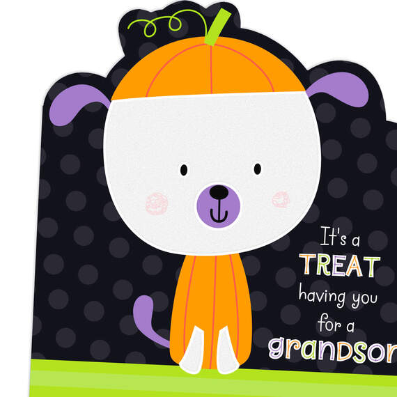 Grandson, You're a Treat Halloween Card, , large image number 4
