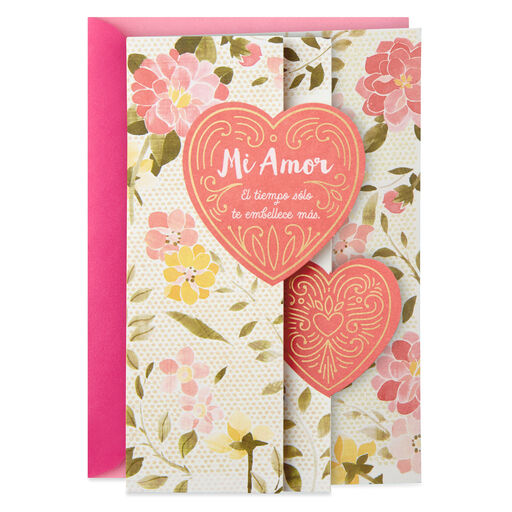 Time Only Makes You More Beautiful to Me Spanish-Language Birthday Card, 