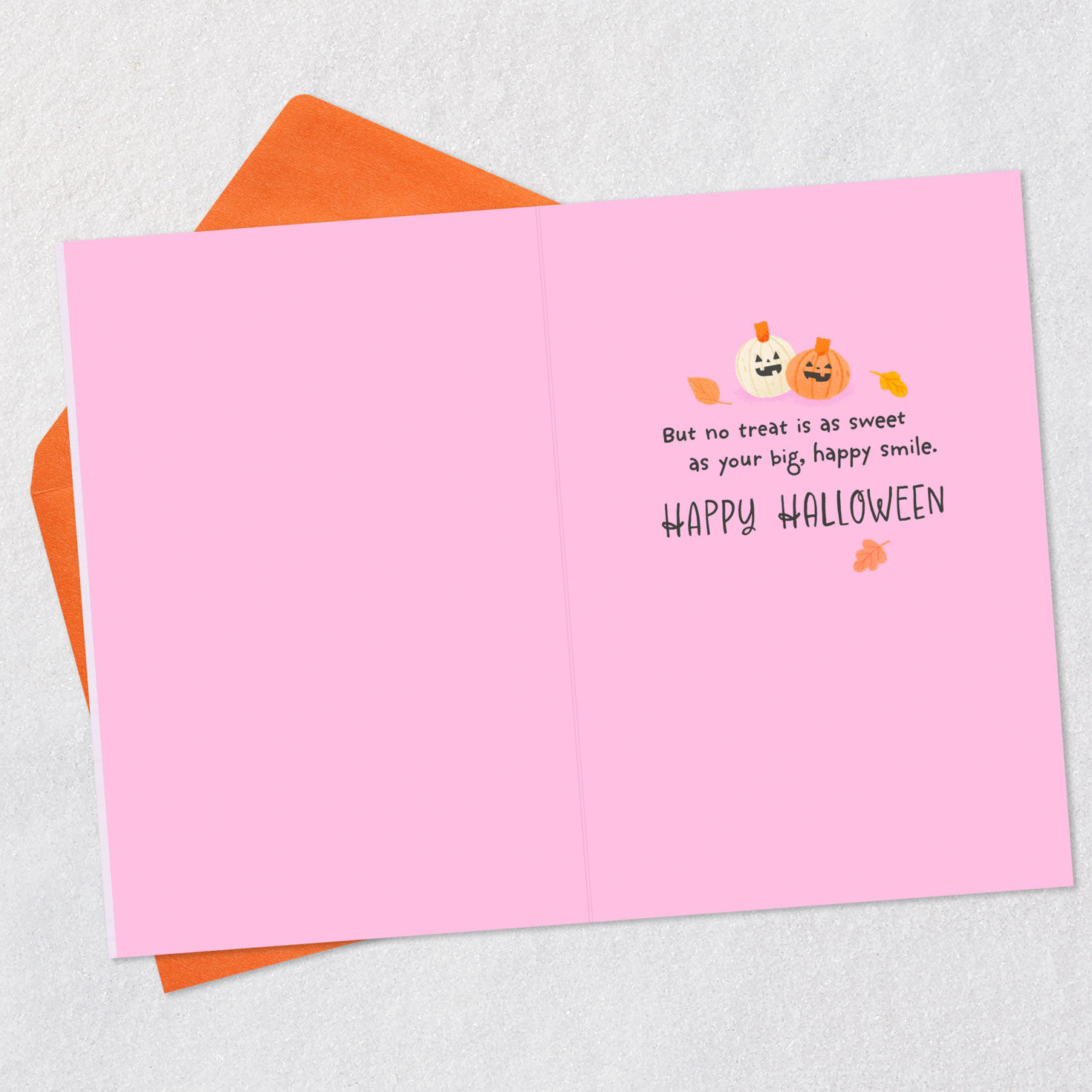 Cat on Bike Halloween Card for Granddaughter Open card with envelope image number 3