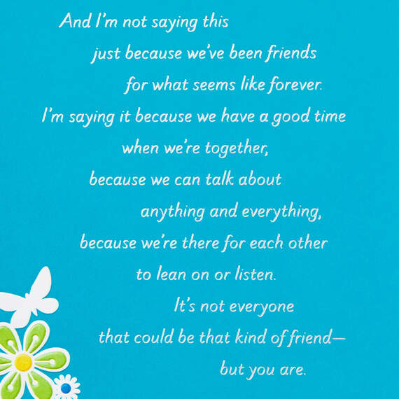 Thanks for Being a True Friend Birthday Card, , large image number 2