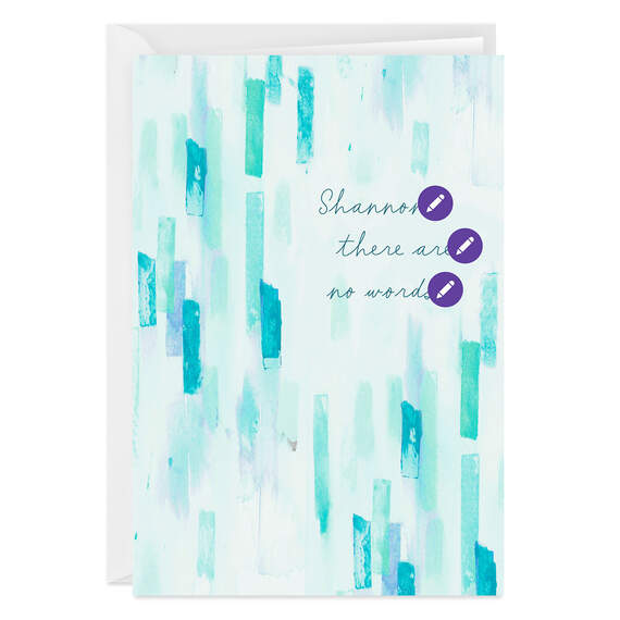 Personalized Blue and Purple Watercolor Design Card, , large image number 6