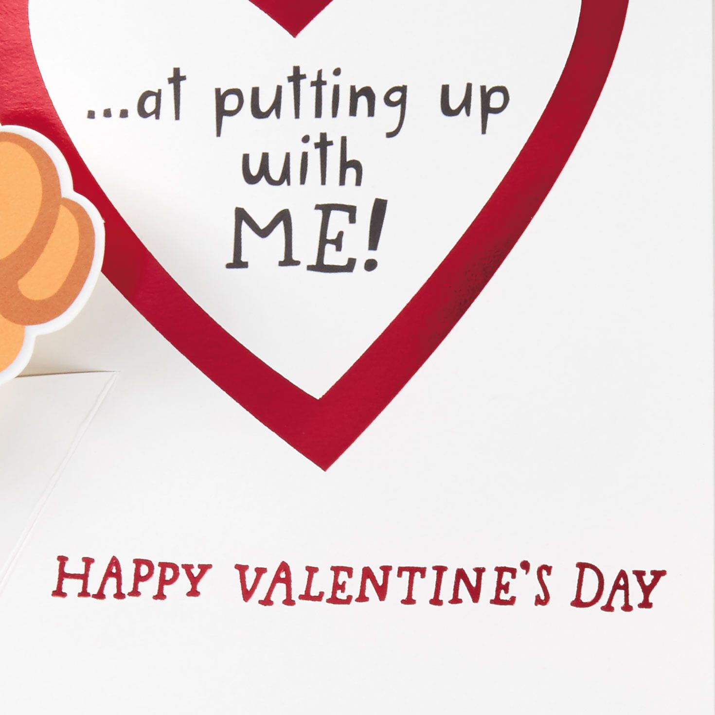 Cute Dogs Husband Funny Pop-Up Valentine's Day Card  image number 3