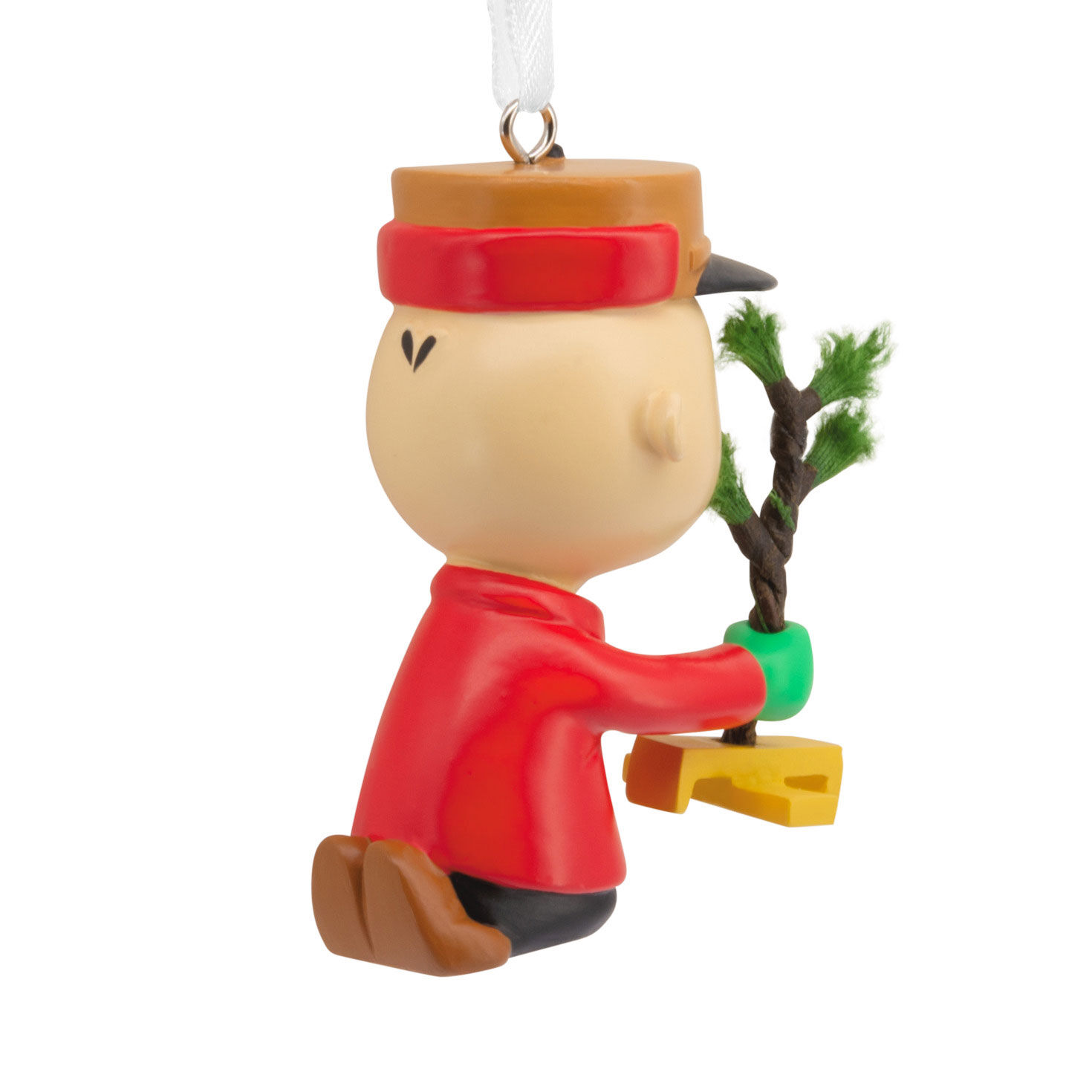 Charlie Brown With Tree Christmas Ornament back image number 6