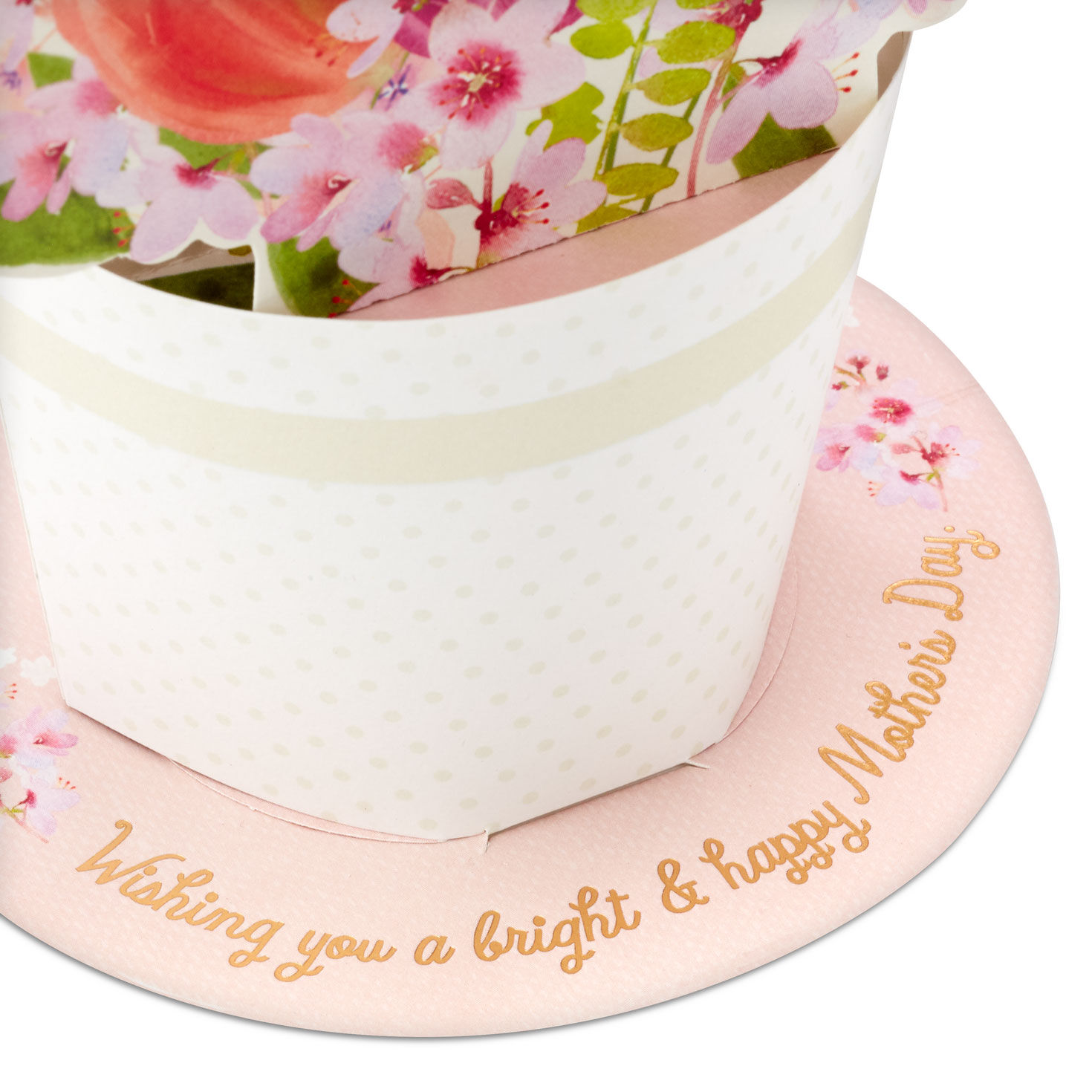 Tulip Flower Bouquet 3D Pop-Up Mother's Day Card sentiment detail image number 4