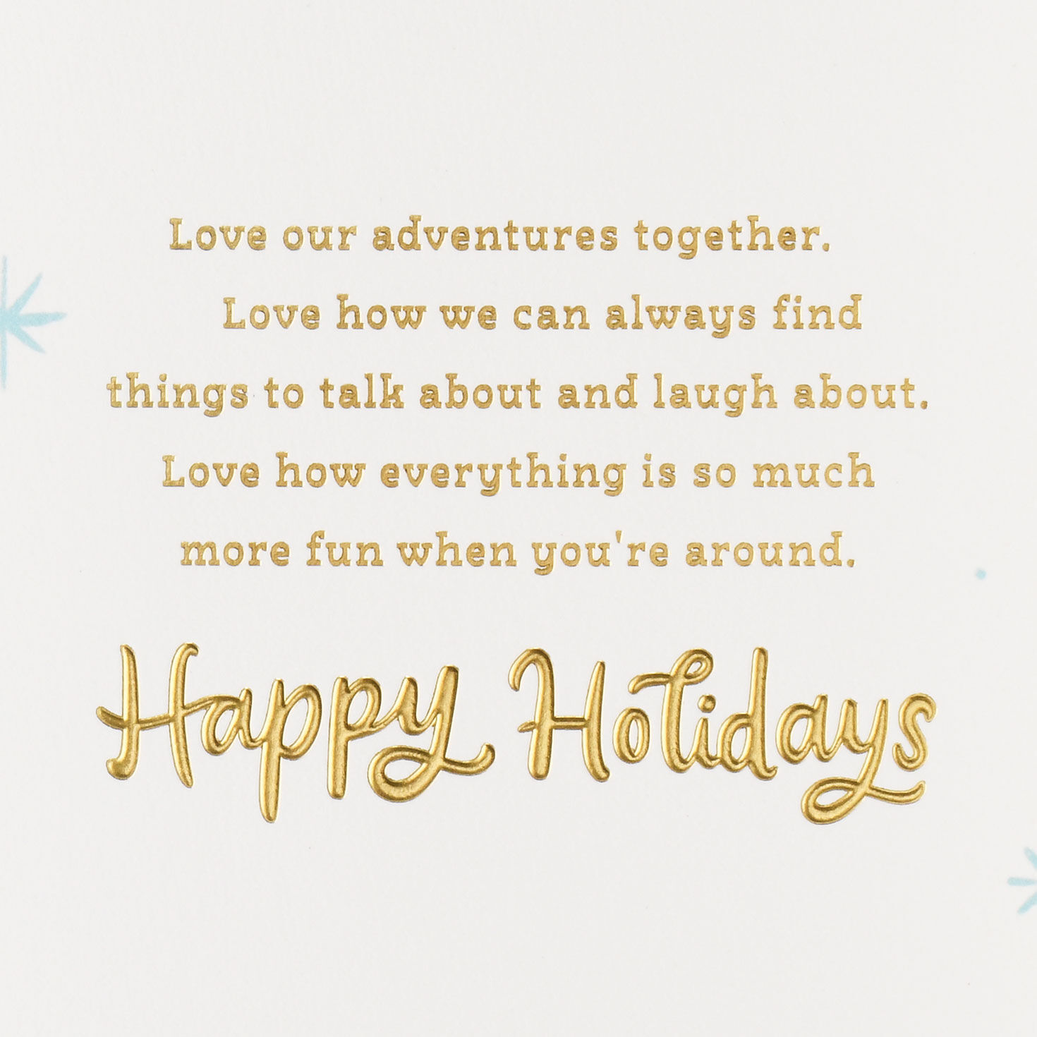 Ice Skates and Snowflakes Niece Holiday Card Sentiment image number 2