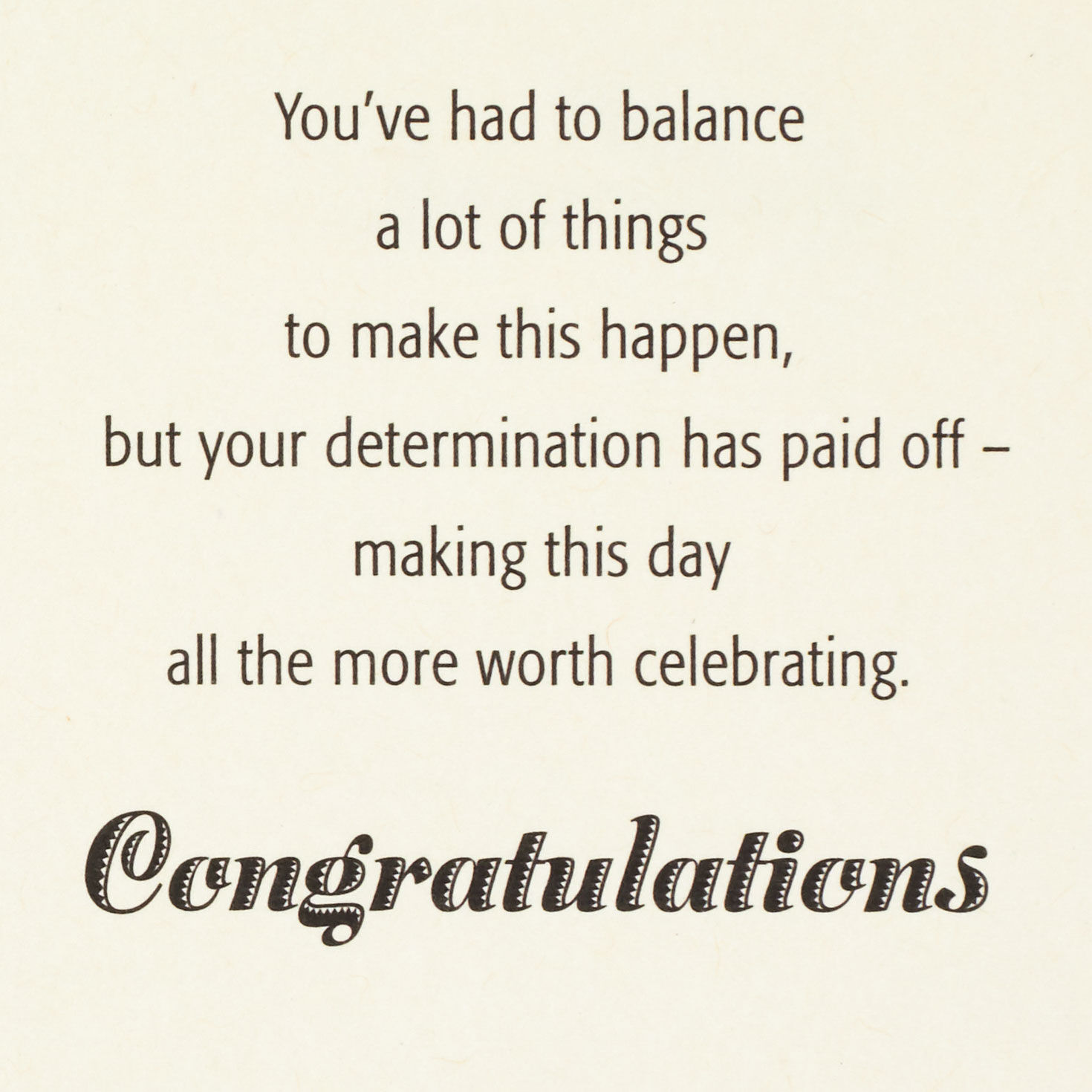 Your Determination Has Paid Off College Graduation Card, , large image number 2