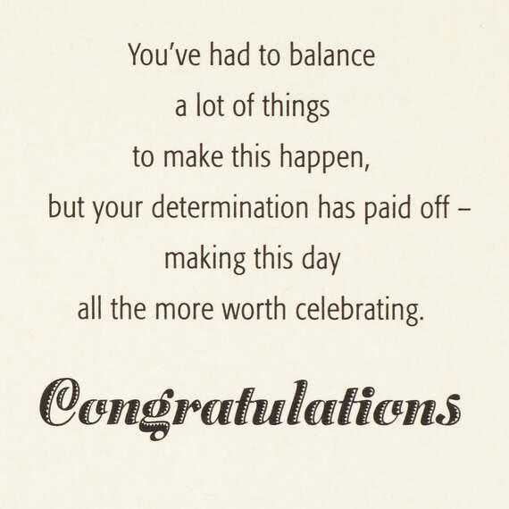 Your Determination Has Paid Off College Graduation Card, , large image number 2